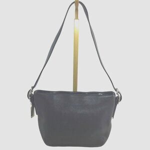 Vintage Y2K Coach Legacy Mini Dufflette Black Leather Metal Hangtag Signature